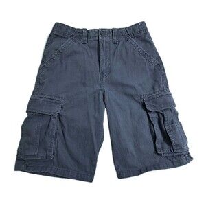 Boys Size 18 Canyon River Blues Cargo Shorts Long Gray Utility Hike Trail